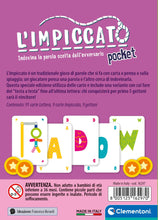 Carica l&#39;immagine nel visualizzatore di Gallery, Clementoni - L&#39;Impiccato Versione Tascabile, Mazzo di 100 Carte, per Bambini 6+ Anni e Adulti, Gioco da Tavolo in Formato da Viaggio, 2 Giocatori, Idea Regalo, Made in Italy, Lingua Italiana, 16297