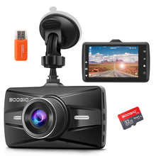 Carica l'immagine nel visualizzatore di Gallery, Dash Cam Auto con 32G SD, BOOGIIO 1080P FHD Dash Cam Schermo IPS da 3 Pollici Grandangolo 170° Dashcam con WDR, G-Sensor, Monitoraggio del Parcheggio, Registrazione in Loop, Rilevamento del Movimento