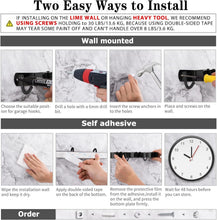 Carica l'immagine nel visualizzatore di Gallery, AceMining Porta Scope Parete 5 Supporti e 4 Ganci Nero Inossidabile Portascope da Muro