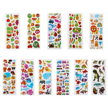 Carica l&#39;immagine nel visualizzatore di Gallery, Vicloon Adesivi per Bambini 550+ Adesivi 3D, Puffy Adesivi per Regali Gratificanti Scrapbooking Inclusi Animali, Pesci, Dinosauri, Numeri, Frutta, Camion, Aeroplani e Altro(22 Fogli)