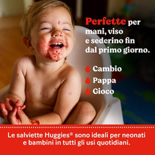 Carica l'immagine nel visualizzatore di Gallery, Huggies Everyday, Salviette neonato, 560 Salviette umidificate, 99% acqua pura, Salviettine con 65% fibre assorbenti nat