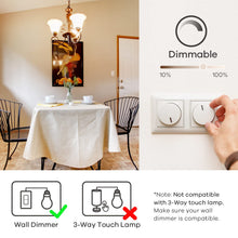 Carica l'immagine nel visualizzatore di Gallery, Linkind Lampadine LED E14 Dimmerabile Luce Calda, 4.2W(Equivalenti a 40W), Luce Bianca Calda 2700K, 470Lumen, Pacco da 6