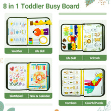 Carica l&#39;immagine nel visualizzatore di Gallery, Almaxi Giochi Montessori Busy Board per Bambini 2 Anni, Giocattoli Sensoriali Educativo Giochi da Viaggio Libri Montessori, Regalo di Natale Compleanno per Bambini Bimba Bimbo1 2 3 4 5 Anni