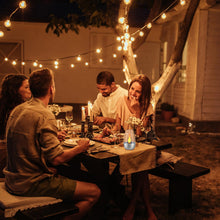 Carica l'immagine nel visualizzatore di Gallery, 6 pezzi lucesolare, candele LED da esterno, candele solari per giardini, luce impermeabile per matrimoni, feste