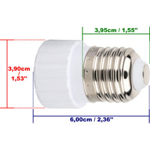 Carica l'immagine nel visualizzatore di Gallery, ISOLATECH 3x Adattatore da E27 a GU10 Max.250V/2A Ceramica