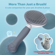 Carica l'immagine nel visualizzatore di Gallery, Zivacate Brosse Chat Brosse Chien[Prise ergonomique &amp; nettoyage en un clic &amp; Patented Design] Outil pour chiens/chats/lapins à poil court et long, Chien Accessoires(gris)