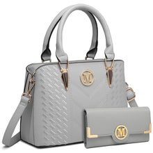 Carica l'immagine nel visualizzatore di Gallery, Miss Lulu Borsa Mano Donna Elegante, Borse Università Tracolla Regolabile, PU Pelle Impermeabile, Molte Tasche Scomparti, Tote Bag Borsetta Grande Lavoro