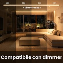 Carica l'immagine nel visualizzatore di Gallery, 12 V Striscia LED COB 3 m Bianca Calda, 3000K, Alimentazione Non