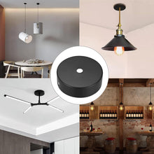 Carica l'immagine nel visualizzatore di Gallery, 2 Pezzi Rosone Lampadario Soffitto, Rosone Soffitto, Rosoni Lampadario in Metallo, Lampada a Baldacchino, Coprifilo per 