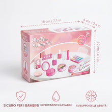 Carica l'immagine nel visualizzatore di Gallery, Set di Trucco per Bambini per Bambine, Kit Make-up Finta 12 Pezzi, per Gioco di Ruolo e Feste, Senza Cosmetici Reali, pe