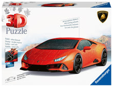 Carica l&#39;immagine nel visualizzatore di Gallery, Ravensburger - Puzzle 3D, Lamborghini Huracán Evo Arancione, per Adulti e Bambini 8+ Anni, Idea Regalo, Modellismo Auto, 156 Pezzi, 32 accessori