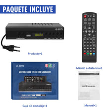 Carica l&#39;immagine nel visualizzatore di Gallery, Decoder Digitale Terrestre 2025, Decoder DVB-T2 H.265 HEVC Main 10Bit, Ricevitore Digitale Terrestre USB PVR Lettore Multimediale, Full HD 1080p, HDMI, SCART