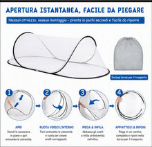 Carica l'immagine nel visualizzatore di Gallery, Zanzariera, 200 x 80 x 56 cm, Zanzariera Pop-Up, Tenda Da Campeggio Portatile E Tenda Protettiva Contro Gli Insetti Per 