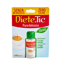 Carica l'immagine nel visualizzatore di Gallery, Diete.Tic, Stevia Dolcificante Liquido Zero Calorie, Pratica Confezione da 50 ml (1000 Gocce), Senza Glutine, Senza Cons