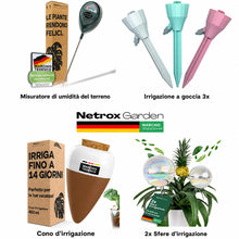 Carica l'immagine nel visualizzatore di Gallery, Netrox Misuratore Umidità Terreno per Piante e Vasi con Sensore Irrigazione