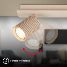 Carica l'immagine nel visualizzatore di Gallery, BRILONER - Plafoniera orientabile, attacco GU10, max 9 W, faretti soffitto, lampada soffitto, plafoneria, plafoniere, ca