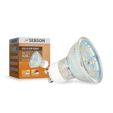 Carica l'immagine nel visualizzatore di Gallery, SEBSON Lampadina LED GU10 5W - Set da 4 - 420lm, Bianca Calda 3000K