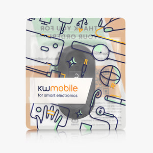 kwmobile Custodia Coprichiave Compatibile con Fiat Lancia con 3 Tasti Pieghevole Cover - Copritelecomando Chiave Auto - Copri Chiavi Macchina Bandiera Italiana