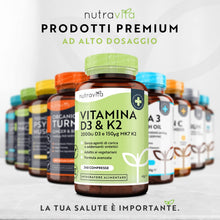 Carica l'immagine nel visualizzatore di Gallery, Nutravita Vitamina D3 K2 MK7-240 Compresse
