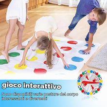 Carica l'immagine nel visualizzatore di Gallery, Twister Gioco Bambini, Twisting Floor Game con Tappetino, Gioco per Bambini e Adulti, per Famiglia Giochi di Abilità e E