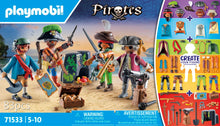 Carica l'immagine nel visualizzatore di Gallery, PLAYMOBIL Pirates 71533 MyFigures: Pirati, Montaggio Creativo di Personaggi Pirati Personalizzati, Incluso Mappa del Tes