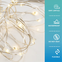 Carica l'immagine nel visualizzatore di Gallery, LAC FUTURE 2 Pezzi Luci Led a Batteria 5M | 50 LED Decorazioni Natalizie