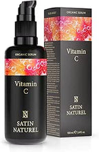 Carica l'immagine nel visualizzatore di Gallery, Siero Viso alla Vitamina C BIO con Acido Ialuronico Puro 100% Vegano – 3 VOLTE PIÙ GRANDE (100ml) – Doppio Complesso Vitamina C 30% MIGLIORATO con Aloe Vera - Antietà Made in Germany