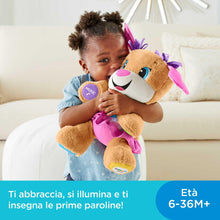 Carica l'immagine nel visualizzatore di Gallery, Fisher-Price, la Sorellina del Cagnolino Smart Stages Ridi &amp; Impara, Morbido Peluche Educativo per Imparare le Prime Parole, con 75+ Canzoni, Luci e Melodie, Versione italiana, FPP54