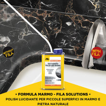 Carica l'immagine nel visualizzatore di Gallery, FILA Solutions FORMULA MARMO Polish Lucidante Marmo Top Cucina - 250ml