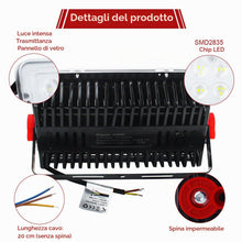 Carica l'immagine nel visualizzatore di Gallery, CREATESTAR Faretto Led da Esterno 100W 10000LM, 2 Pezzi Faretti Led Esterni 6500K luce bianca fredda, IP66 Impermeabile 