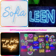 Carica l'immagine nel visualizzatore di Gallery, Balabaxer Striscia luminosa blu al neon, 16.4ft/5m 12V DC 600 SMD2835 LED impermeabile, per la decorazione interna ed esterna (senza azionamento)