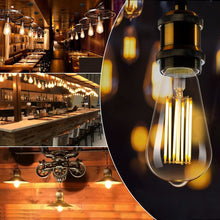 Carica l'immagine nel visualizzatore di Gallery, Lampadine LED Vintage Edison E27, 10W Filamento LED (Equivalenti a 100W), Luce Bianco Caldo 2700K, 1000LM, Non Dimmerabi