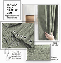 Carica l'immagine nel visualizzatore di Gallery, Clara Clark - Set di accessori da bagno, 20 pezzi, set di tende da doccia, scopino per WC, cestino della spazzatura e dispenser di sapone, colore verde salvia.