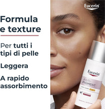 Carica l'immagine nel visualizzatore di Gallery, Eucerin Anti-Pigment Crema Viso Giorno SPF30 50 ml, Crema antimacchie viso per una pelle più uniforme e luminosa, Formul