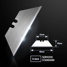 Carica l'immagine nel visualizzatore di Gallery, WORKPRO Set di Coltello di Sicurezza 3 Pezzi, Coltello Retrattile, Coltello Taglierino con 10 Lama di Ricambio a Cambio 