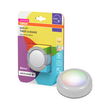 Carica l'immagine nel visualizzatore di Gallery, OSRAM SMART+ DOT-IT TWIST &amp; SHAKE, luce notturna mobile intelligente o luce per bambini con 16 milioni di colori RGB, co