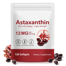 Carica l'immagine nel visualizzatore di Gallery, Astaxantina Pura 12 mg, Astaxanthin Naturale per 4 Mesi | Non OGM - 120 Capsule