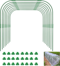 Carica l'immagine nel visualizzatore di Gallery, LATERN 6 Pezzi 80CM x 60CM Cerchi da Giardino per Serra, Regolabile Piante Coltivazione Tunnel Telaio, 24 Tubi a Cerchio