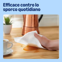 Carica l'immagine nel visualizzatore di Gallery, di Amazon Asciugamano da cucina super assorbente, 3 strati, 18 rotoli (6 confezioni da 3), 80 fogli per rotolo, certificato FSC