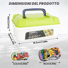 Carica l'immagine nel visualizzatore di Gallery, MXTIMWAN Macchinine per Bambini Set, Cricchetto Cars,21 Pezzi Micro Machines Cars,Bambini Giocattolo Car,Metallo Giocatt
