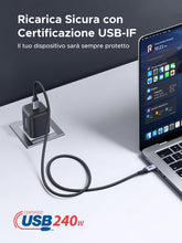 Carica l'immagine nel visualizzatore di Gallery, UGREEN Cavo USB C 240W Certificato USB-IF Carica Rapida PD 3.1 (1M)