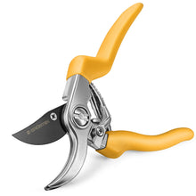 Carica l'immagine nel visualizzatore di Gallery, GRÜNTEK Forbici da Giardino Professionali Cesoie da Potatura Giardino 21cm Utensile da Giardino Giallo Gyrfalke