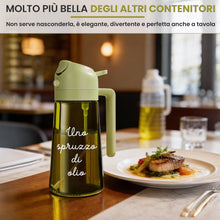 Carica l'immagine nel visualizzatore di Gallery, WELCOMAT Oliera Spray - 470 ml - Spruzzino Olio Per Friggitrice ad Aria, 2 in 1, Spray Nebulizzatore, Spruzzatore, Dosat