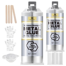 Carica l'immagine nel visualizzatore di Gallery, Colla per Metalli Bicomponente - Adesivo Epossidico Extra Forte 100ml per Riparazioni su Acciaio, Alluminio, Plastica, P