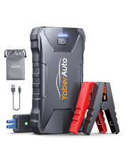Carica l&#39;immagine nel visualizzatore di Gallery, YaberAuto Booster Avviamento Auto, 4000A Avviatore Emergenza per Auto/Moto (7.0L Benzina/5.5L Diesel), 12V Starter Batteria Portatile con Torcia,Uscita USB Rapida,10 Proteziones di Sicurezza