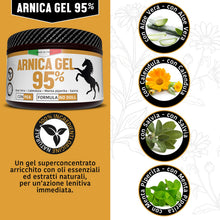Carica l'immagine nel visualizzatore di Gallery, Arnica Per Cavalli Uso Umano 95% con PEA 500ml | Arnica Gel Forte Con Calendula, Aloe Vera e Menta | Crema Arnica Forte 100% Naturale come Balsamo Cavallo | Per Massaggio Muscoli e Articolazioni