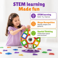 Carica l'immagine nel visualizzatore di Gallery, Desire Deluxe 94 PEZZI Costruzioni Magnetiche per Bambini Gioco Educativo e Creativo per Bimbi da 3 Anni Plastica ABS Al