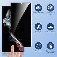 Carica l'immagine nel visualizzatore di Gallery, LK 2 Pezzi Pellicola Protettiva Compatibile con Samsung Galaxy S22 Ultra, Privacy TPU 3D Pellicola Protettiva Curva, Sen