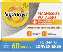 Carica l'immagine nel visualizzatore di Gallery, Supradyn Magnesio e Potassio, Integratore Stanchezza, Sali Minerali, 60 bst