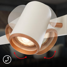 Carica l'immagine nel visualizzatore di Gallery, BRILONER - Lampadario a sospensione con spot, orientabile, attacco 4x GU10, lampadario soggiorno, lampadario cucina, lam